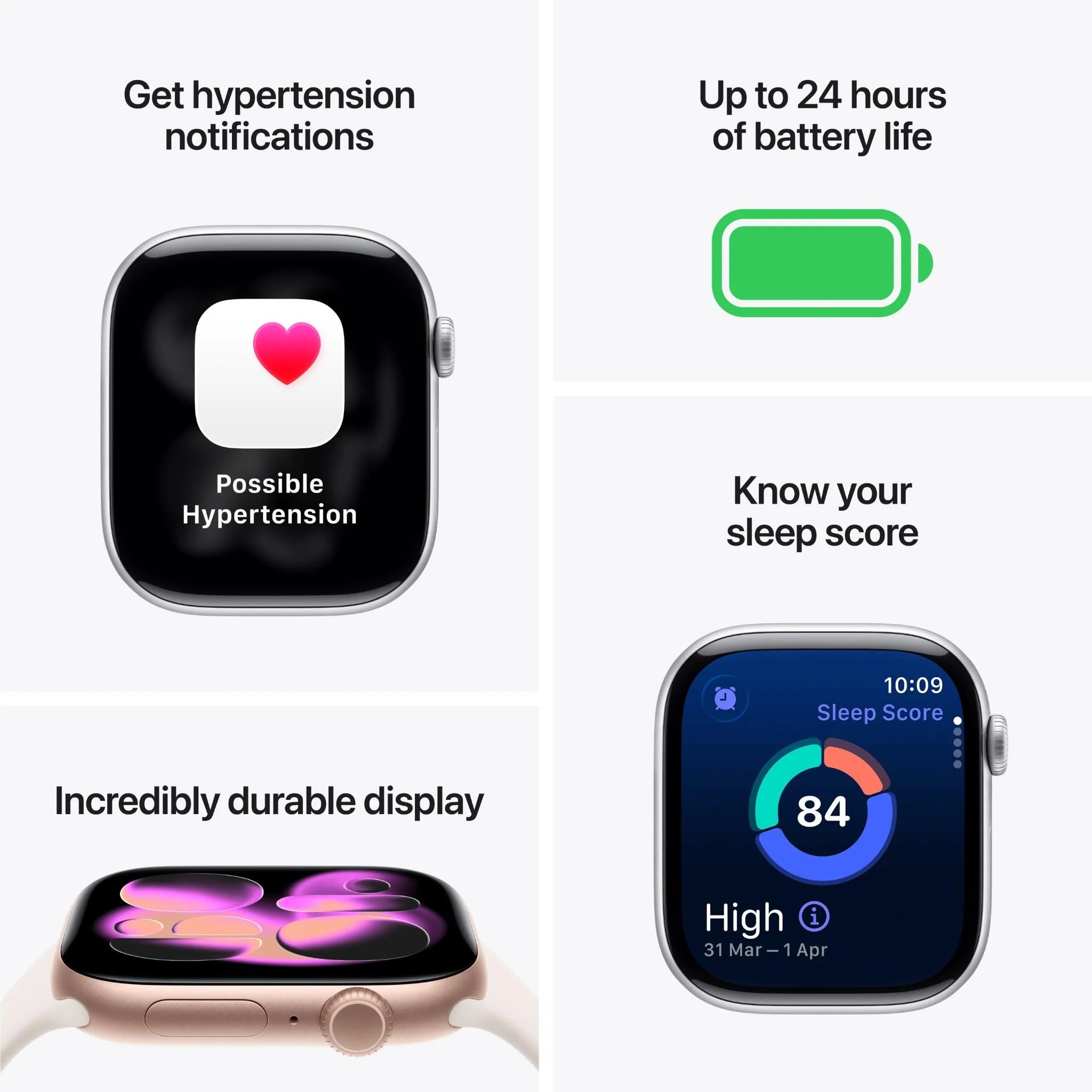 Apple Watch Series 11 46mm Jet Black Aluminium Case GPS Sport Band (M/L) [Black]